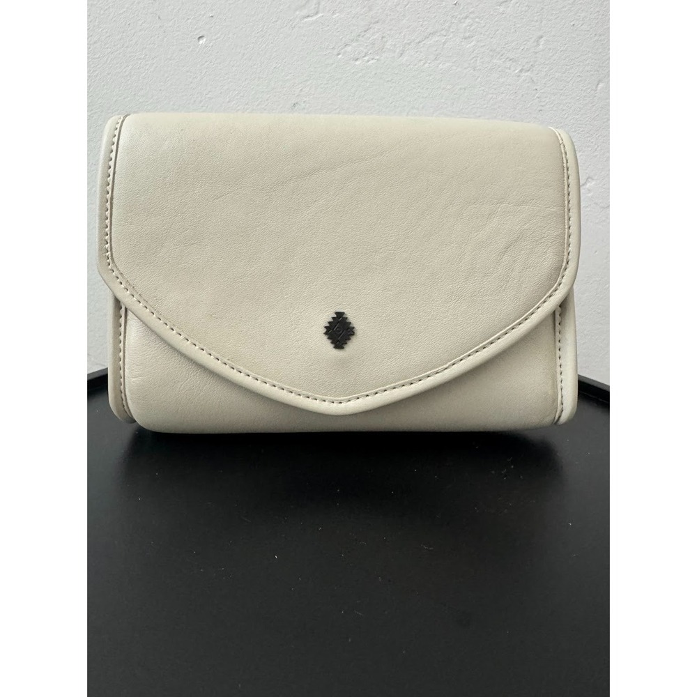 Nena & Co. Tesoro Cream Leather Envelope Crossbody Bag Boho - Picture 3 of 15
